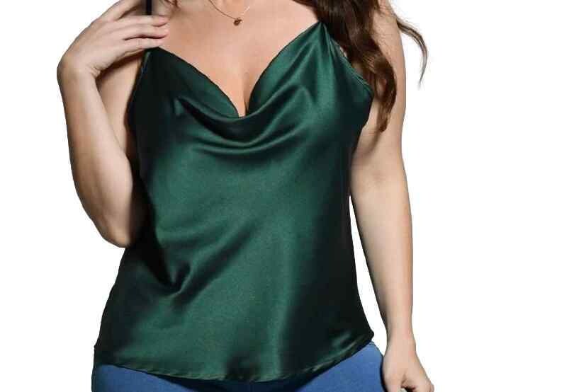 Green Satin Cami