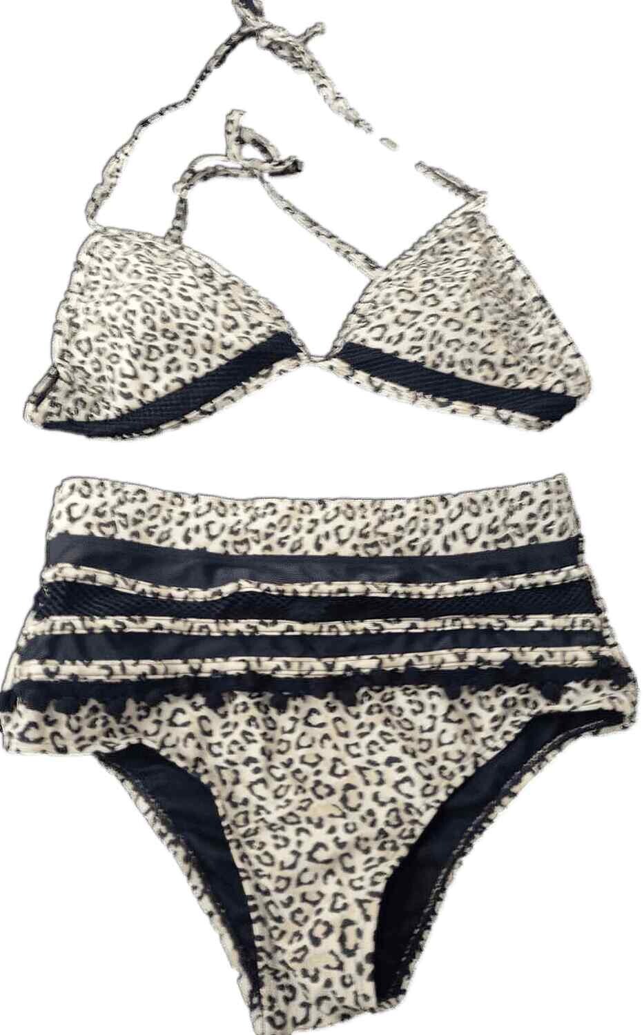 Leopard Ruffle Bikini Set