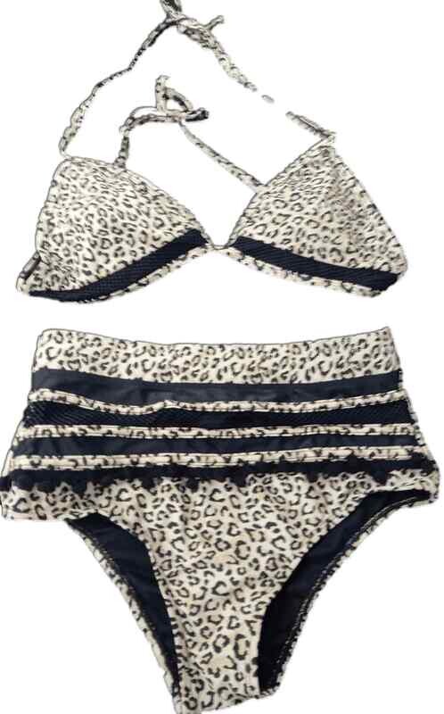 Leopard Ruffle Bikini Set