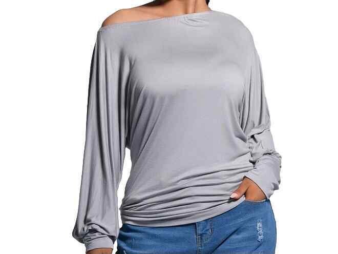 Grey Cotton Long Sleeve Shirt