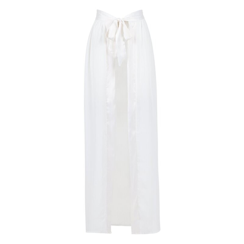 White Sheer Cover-Up Skirt