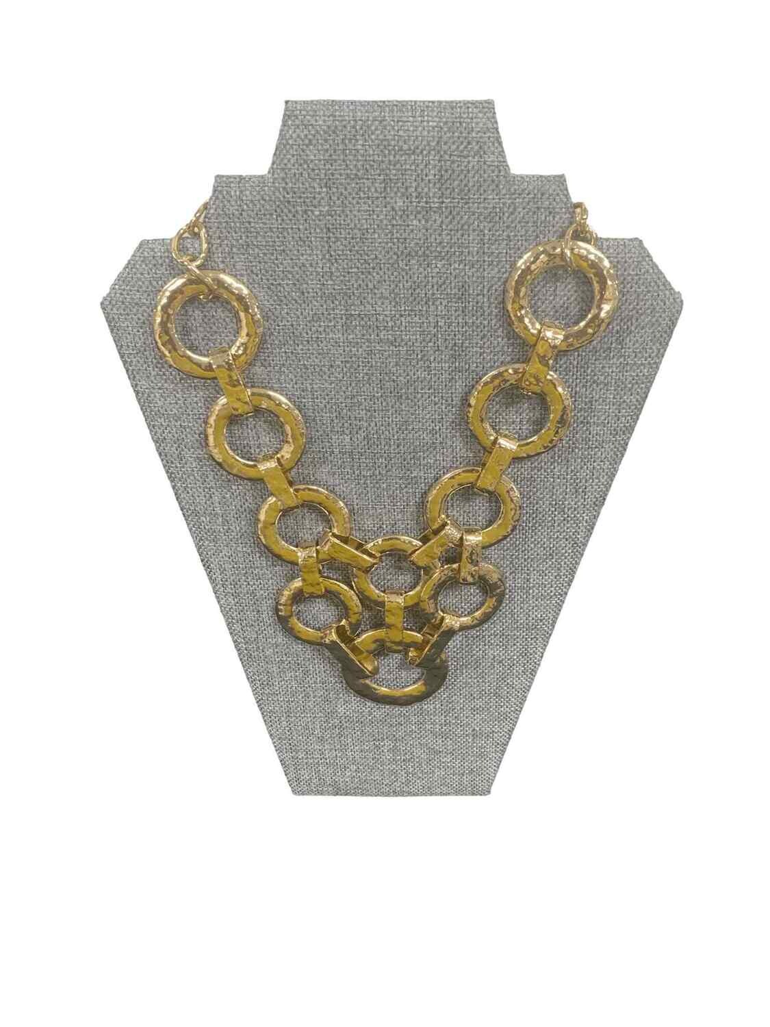 bebe Gold Hooped Necklace