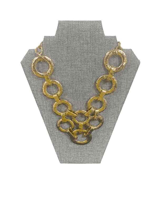 bebe Gold Hooped Necklace