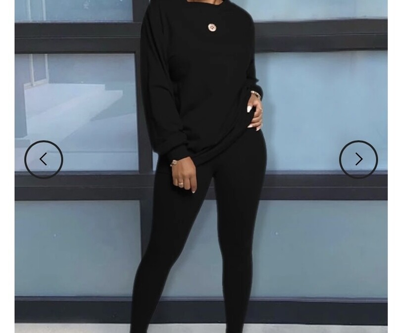 Black Two-Piece Set