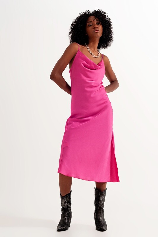 Pink Spaghetti Strap Dress