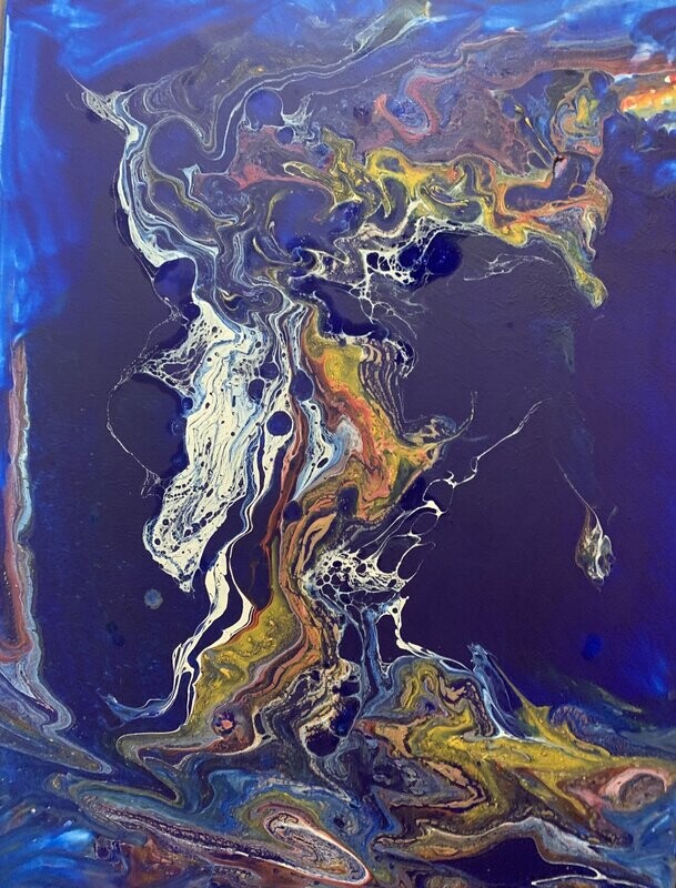 Portrait of a sitting horse