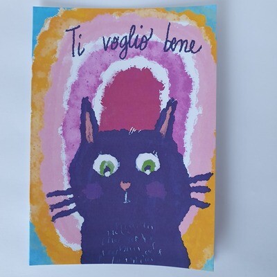 Biglietto gatto-nero