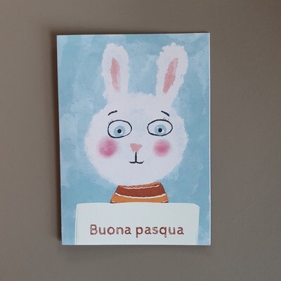 Biglietto coniglietto Buona Pasqua  406