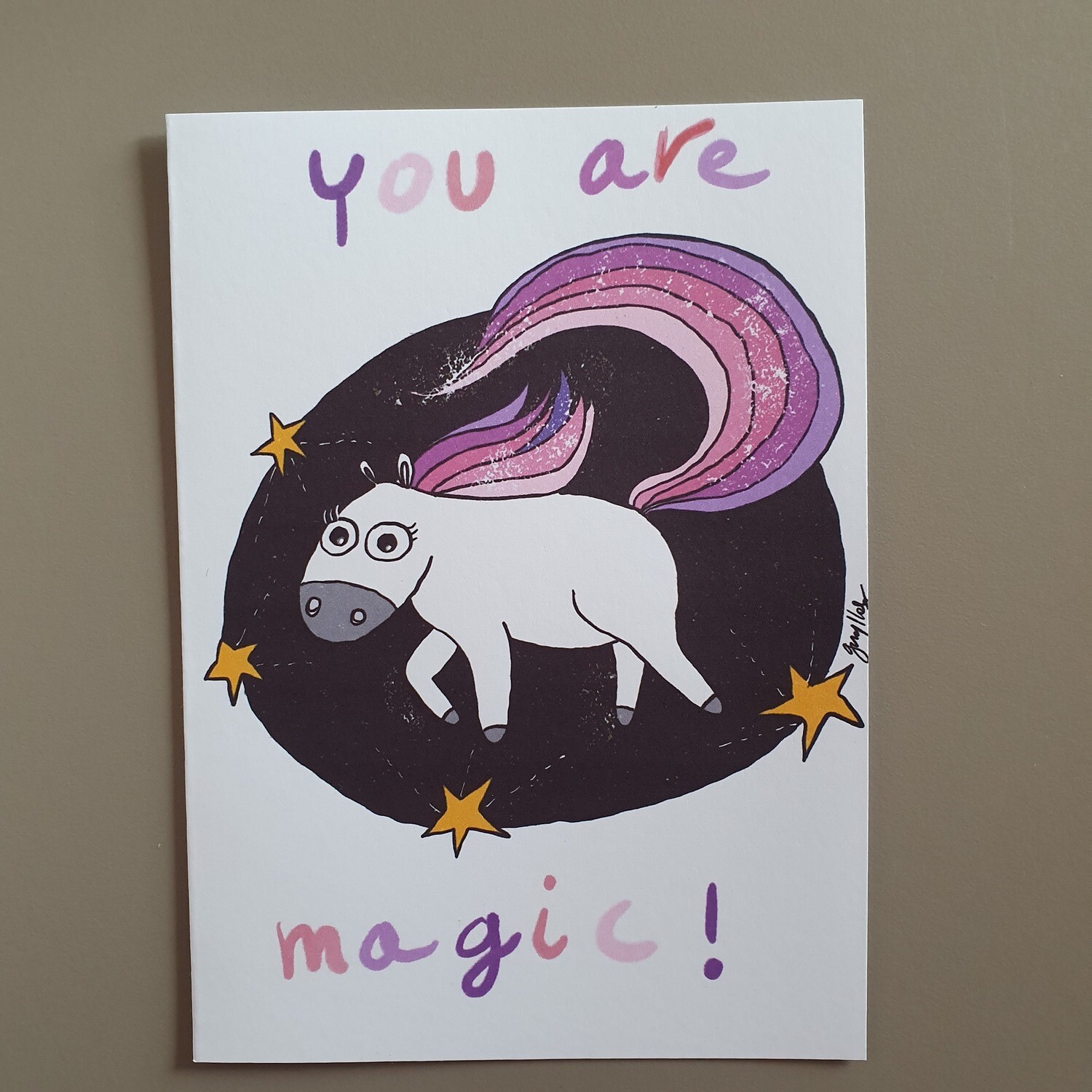 Biglietto Unicorno magico