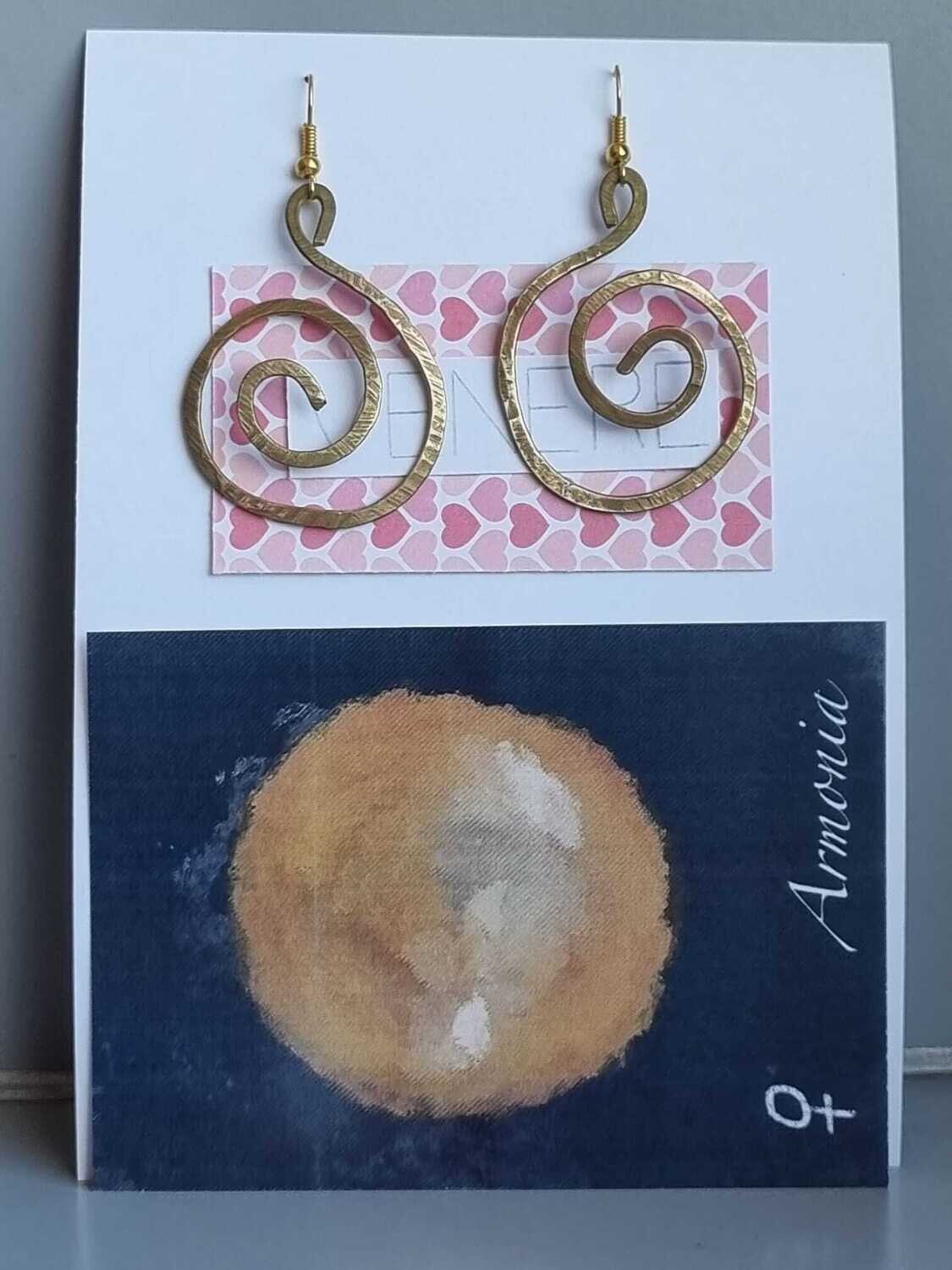 ORECCHINI IN OTTONE VENERE 2
