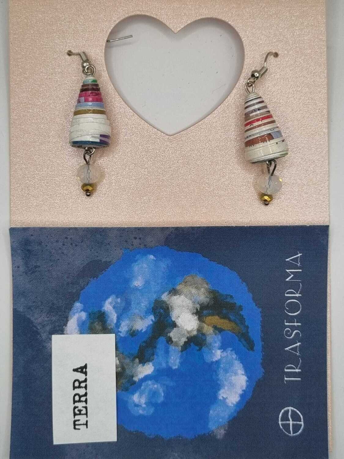 Mod 10 - Orecchini di carta TERRA