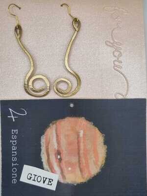 Mod 3 - Orecchini in ottone  GIOVE