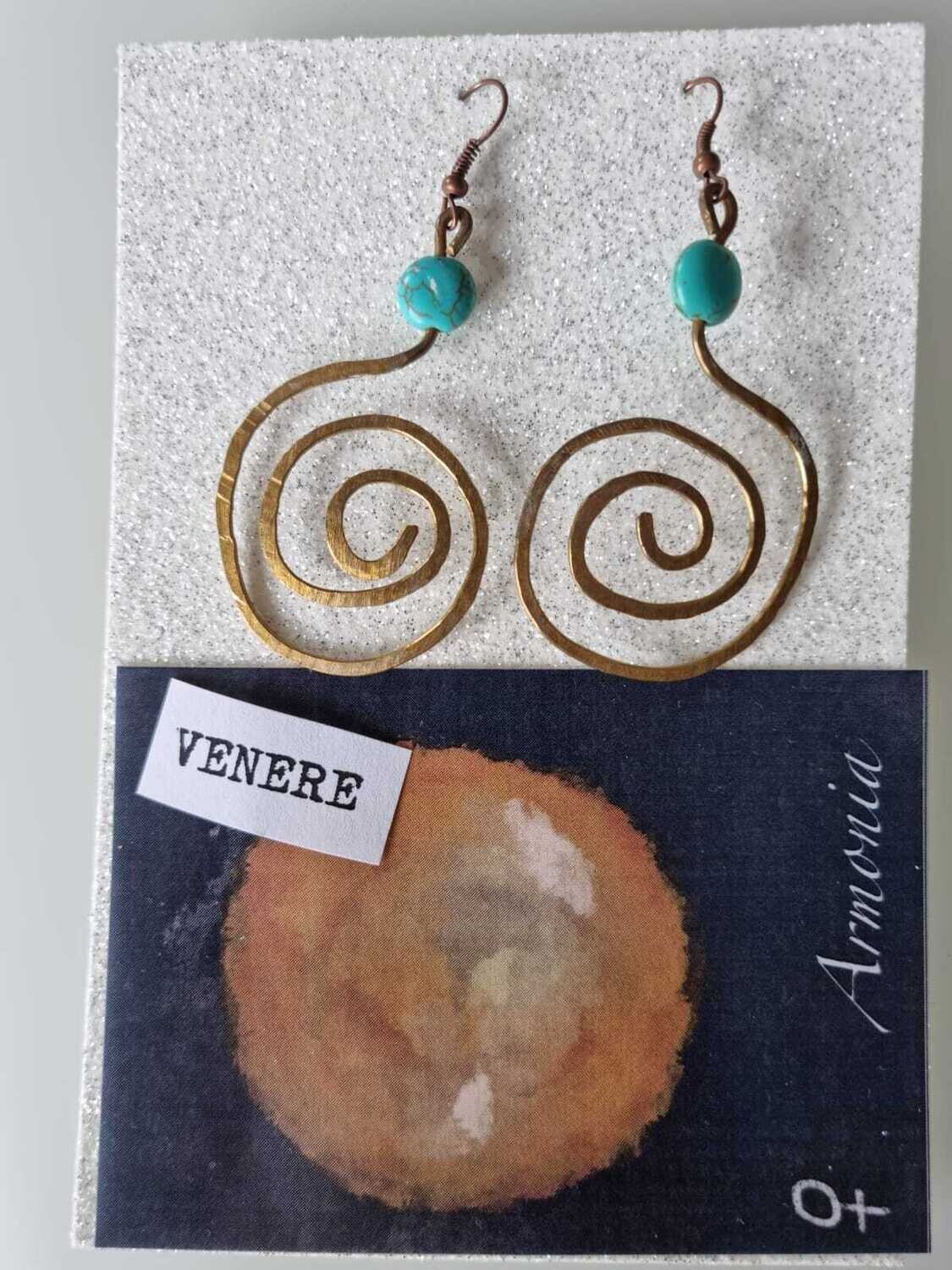 Mod 1 - Orecchini in ottone  VENERE