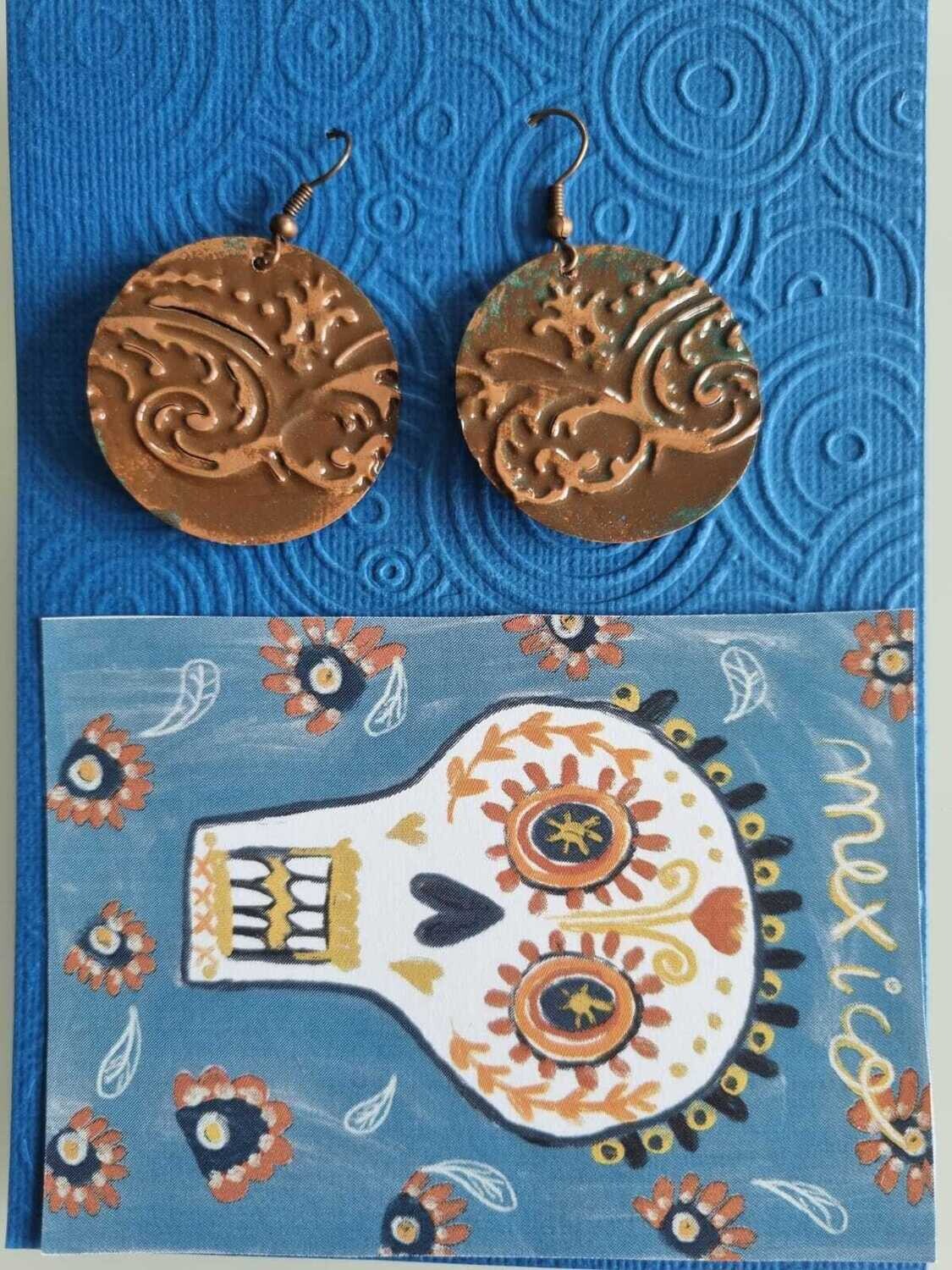 ORECCHINI RAME MOD 50 MEXICO