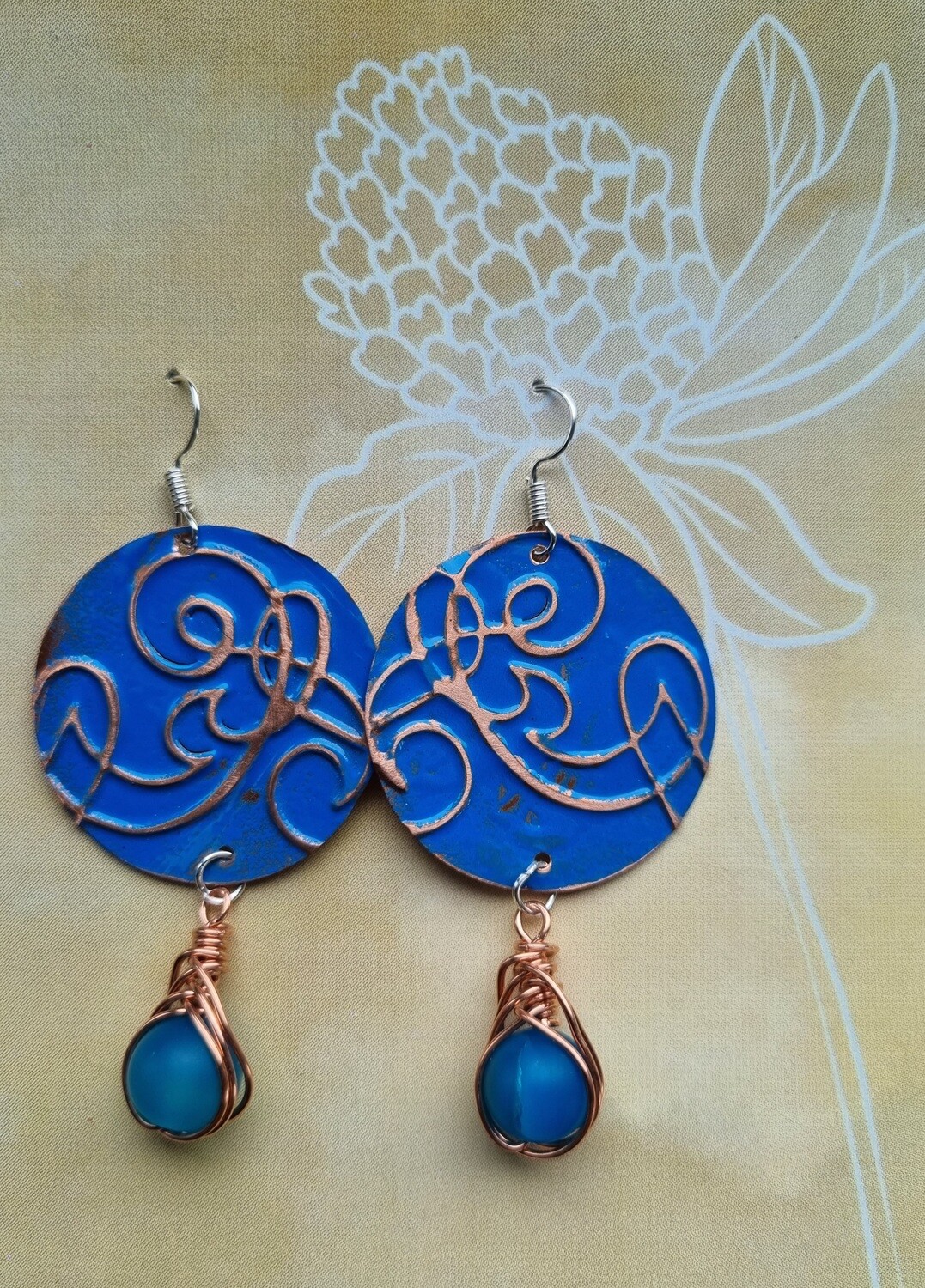 ORECCHINI BOHO 485 BLU