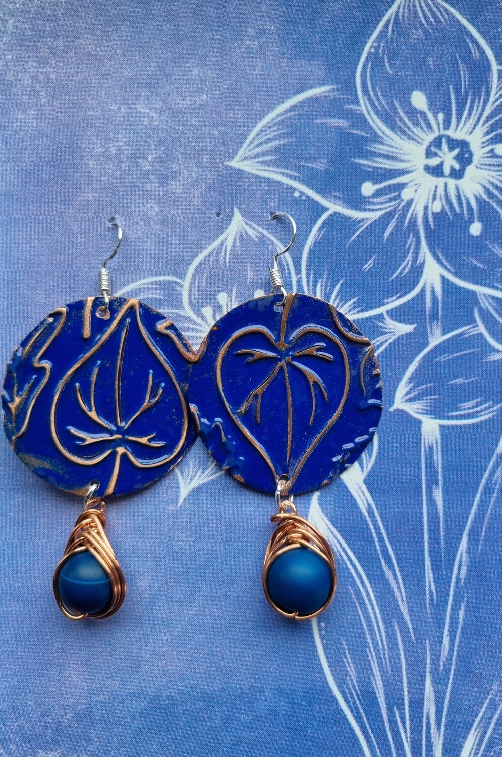 ORECCHINI BOHO 513 BLU