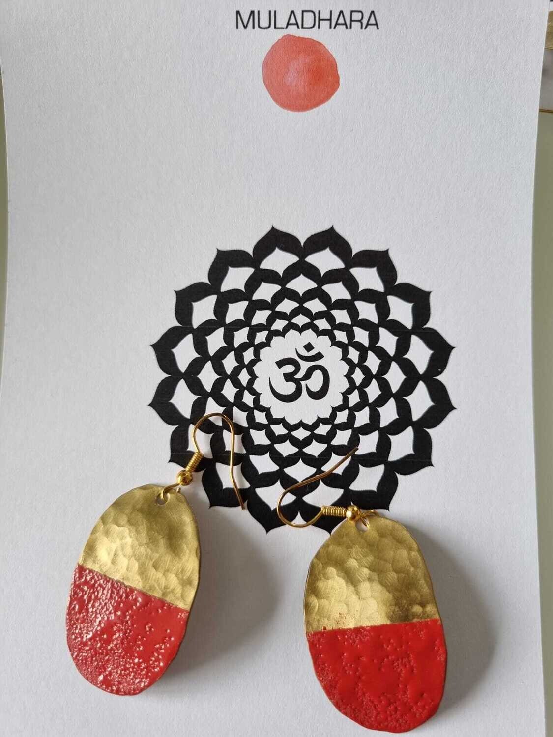 ORECCHINI CHAKRA 569 ROSSO