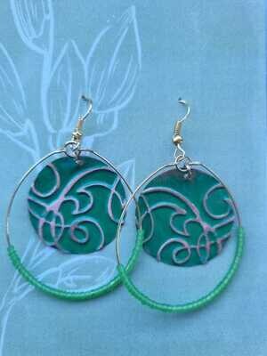 ORECCHINI BOHO 583 verde