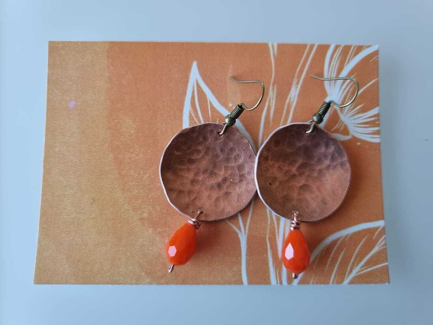 Mod 676 ORECCHINI RAME e ALLUMINIO
