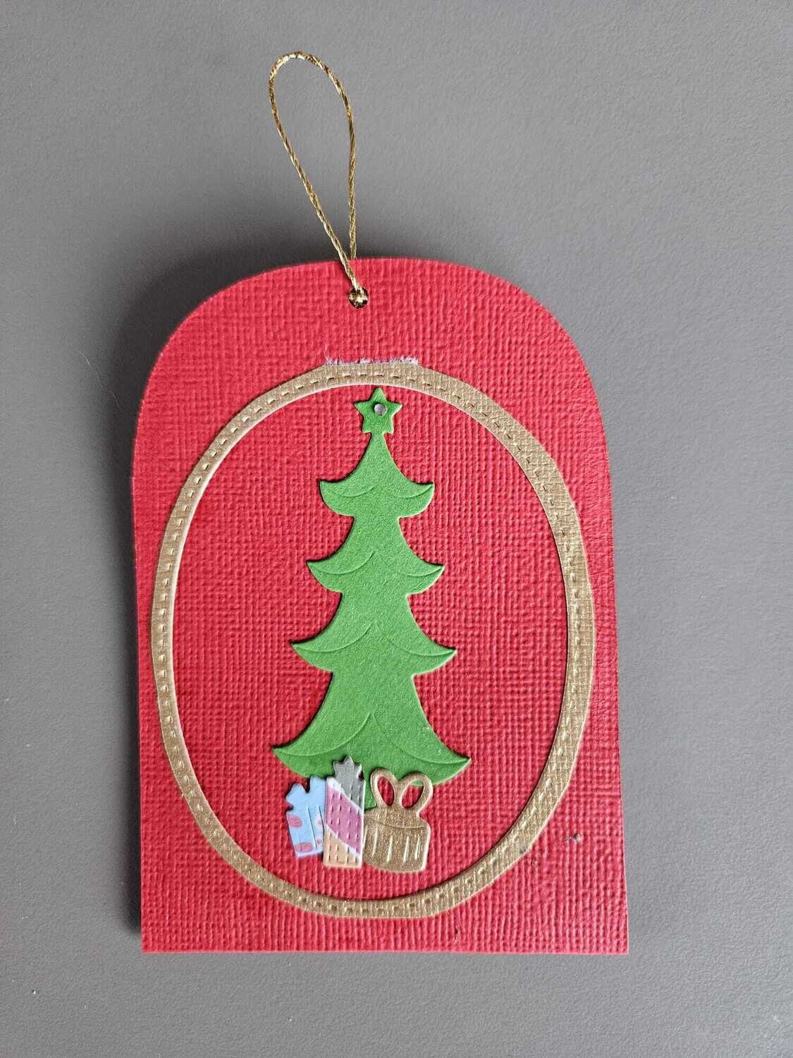 Biglietto portasoldi o biglietto da appendere all&#39;albero di Natale