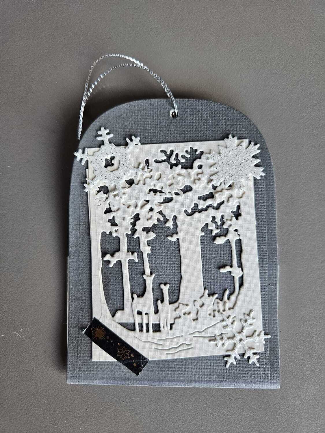 Biglietto portasoldi o biglietto da appendere all&#39;albero di Natale