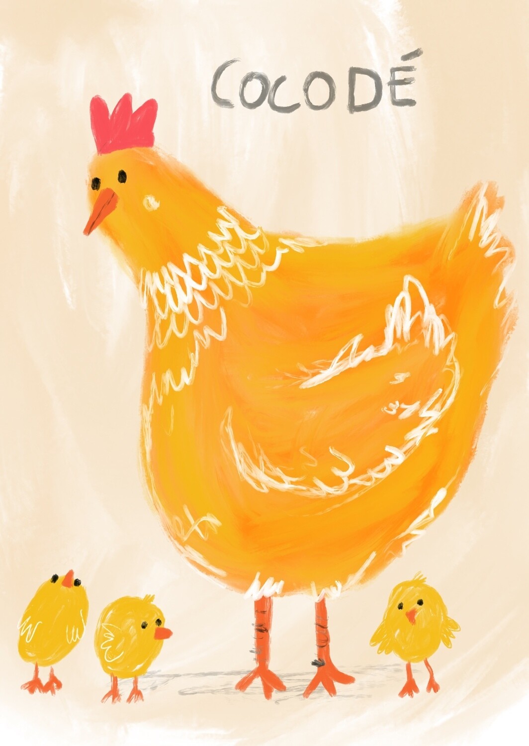 Biglietto gallina 862