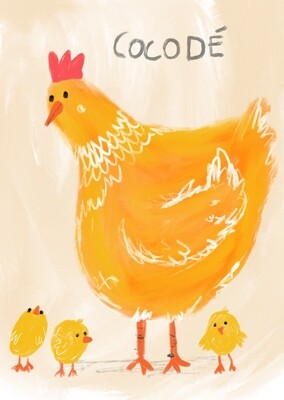 Biglietto gallina 862