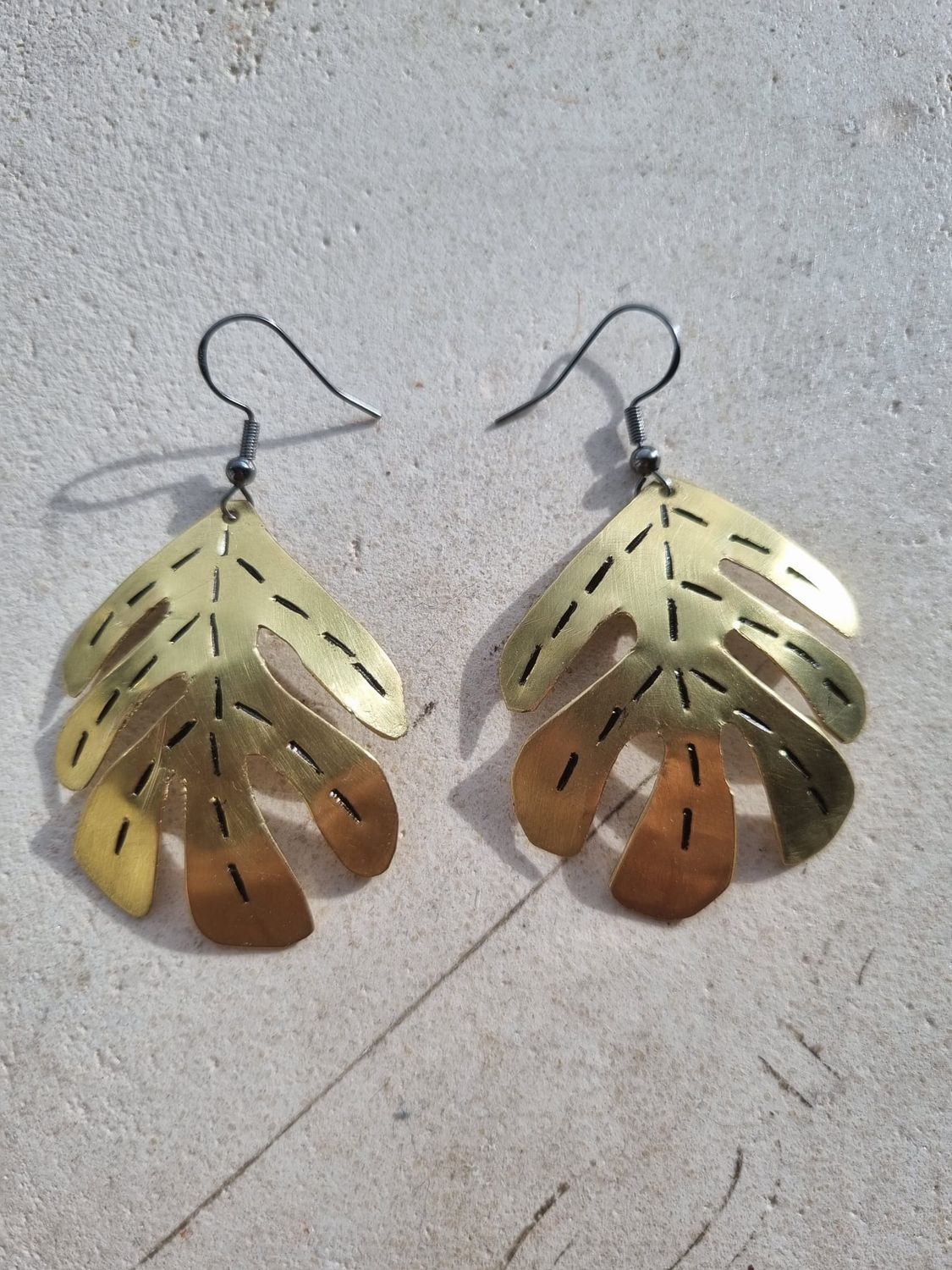 ORECCHINI flowers 897 ottone