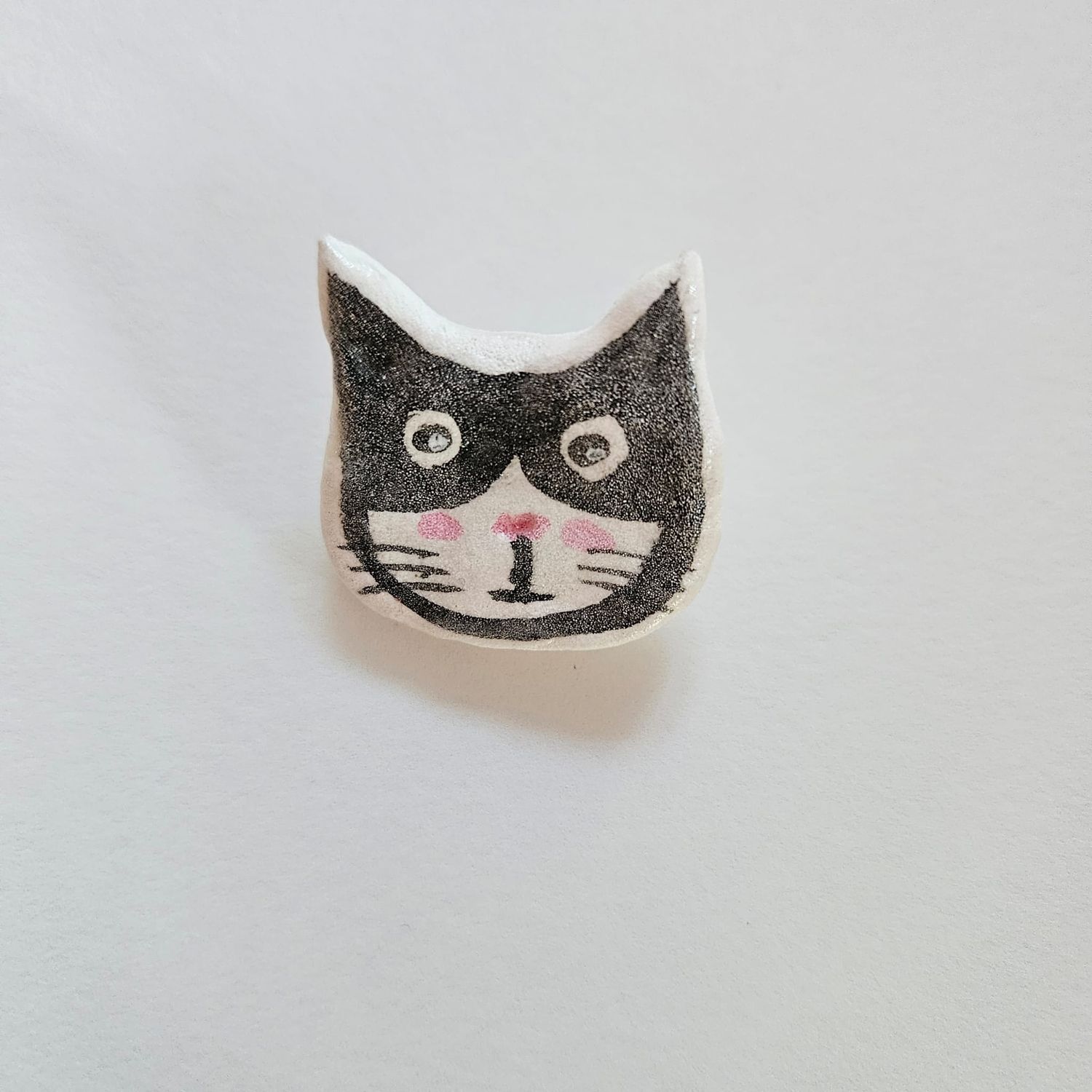 Spilla gatto cartapesta 917