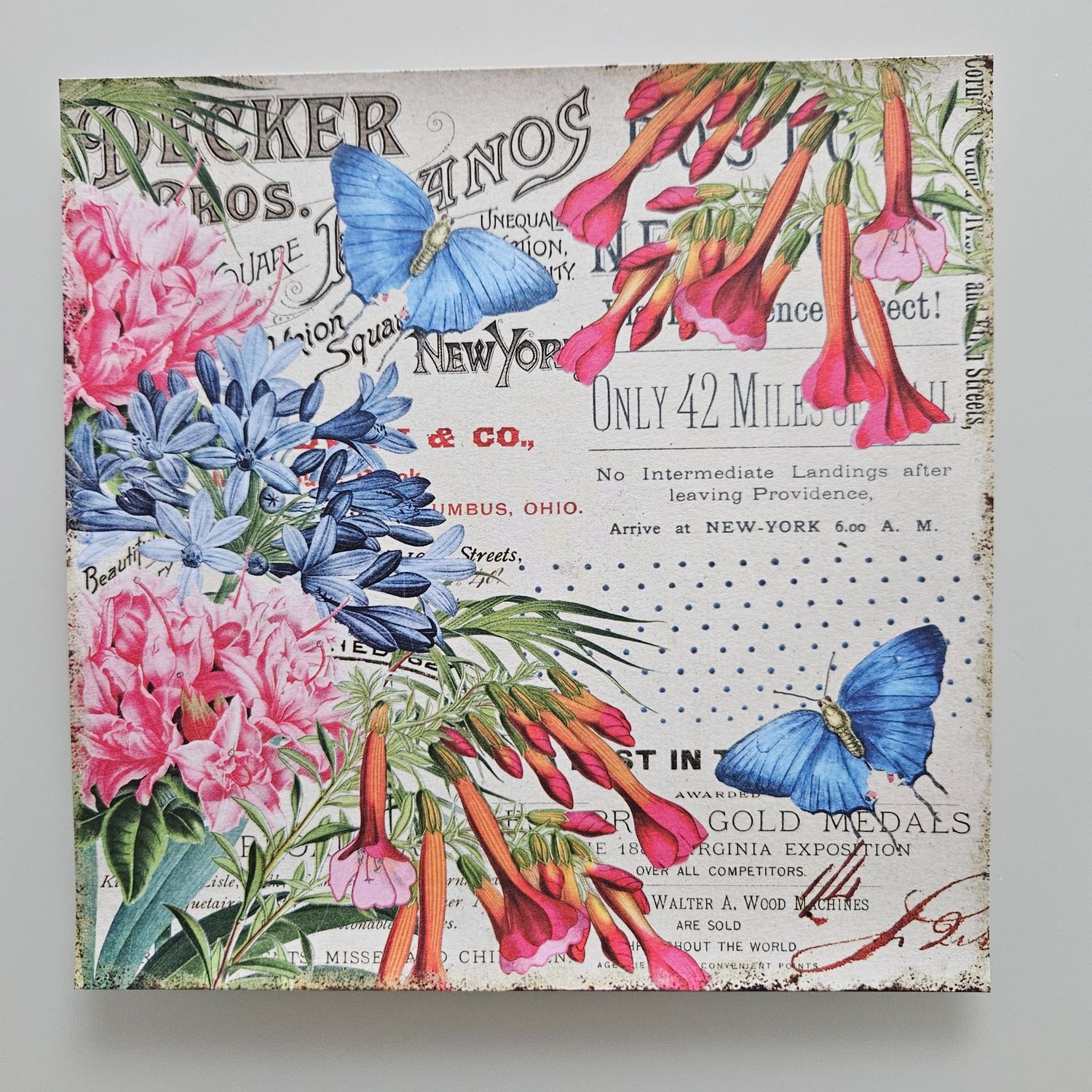 Flowers Carta floreale per scrapbooking