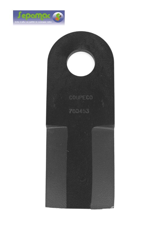 Couteau double biseau pour plateaux double renforce (2 cotes 2 tailles 60 x 7 x 128 )