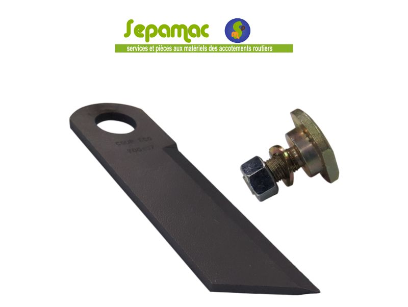 Kit couteaux simple biseau l 168 + visserie