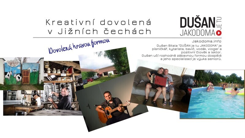 Kreativní pobyt ve Vesnickém klubu 15. 8. 17:00  - 20. 8. 12:00