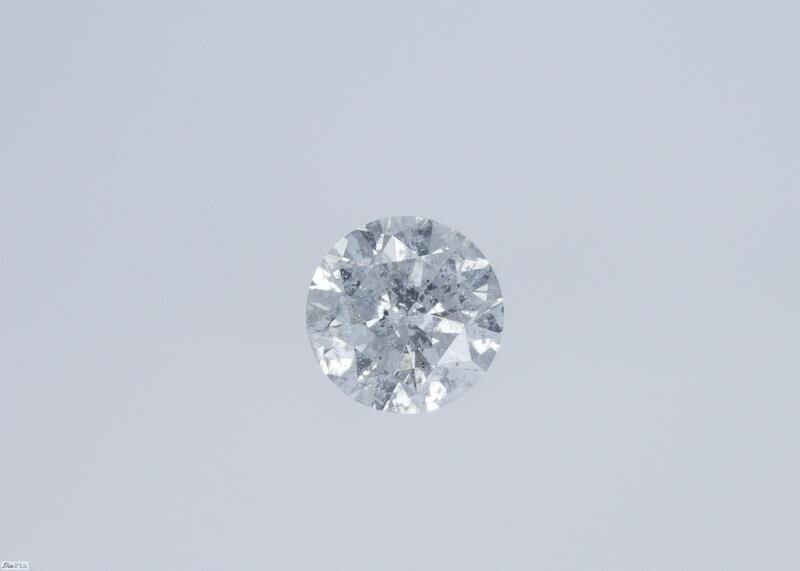 Diamante Naturale Certificato Sigillato 0.14 K I1 Round Brilliant Cut Diamond 
