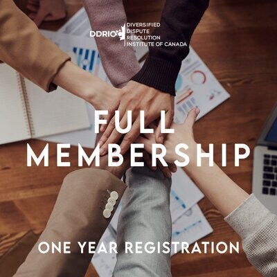 DDRIOC Full Membership - One Year Registration