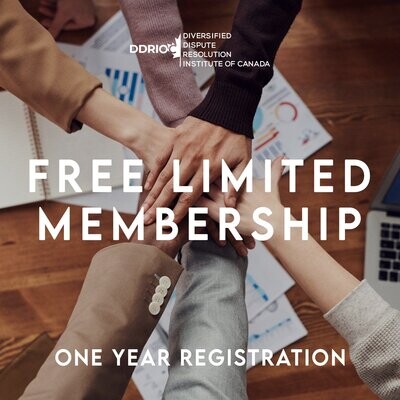 DDRIOC Free Limited Membership - One Year Registration