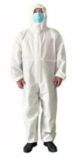 JS Thai PPE Hospital Grade 80gsm, Size: L, Color: White