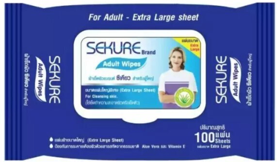 Sekure Adult wipes (100sheets/pack)