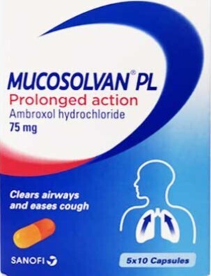 Mucosolvan PL- Ambroxol hydorchloride 75mg-Sanofi
ချွဲ သလိပ်ပျော်ဆေး