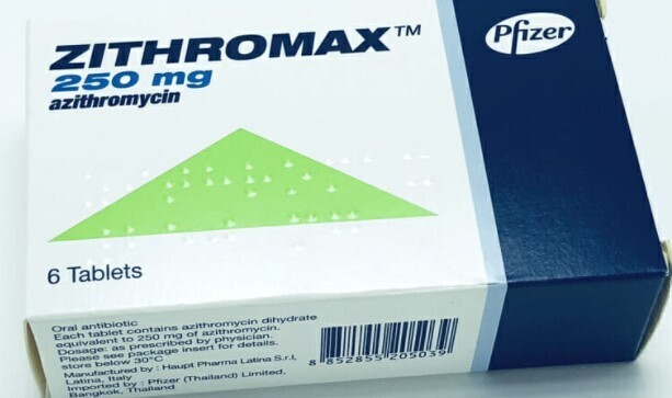 Zithromax 250mg Pfizer အဇီသရို မိုင်စင် ပဋိဇီဝ ပိုးသတ်ဆေး
