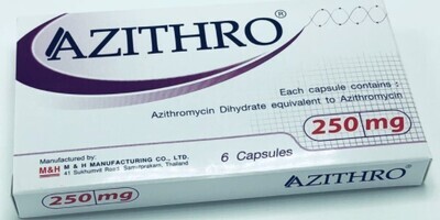 Azithro 250mg ​အဇီသရို မိုင်စင် ပဋိဇီဝ ပိုးသတ်ဆေး