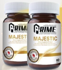 Prime majestic ငါးကိုလာဂျင်ပါဝင်သော အရေပြားနှင့် ဆံပင်များအတွက်အားဆေး