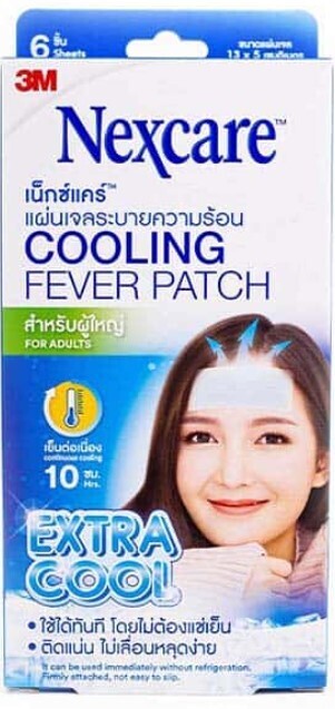 3M Nexcare fever patch adult extracoolအဖျားကျ ဆေးပလာစတာ (လူကြီးအတွက်)