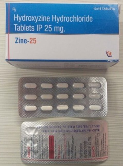 Zine PIP25mg အလာဂျီသက်သာဆေး
