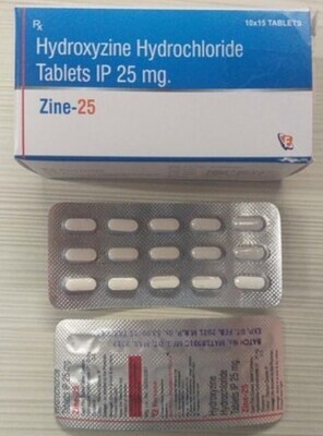 Zine PIP25mg အလာဂျီသက်သာဆေး