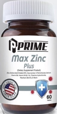 Prime max zinc plus ဇင့်သတ္တုဓာတ်