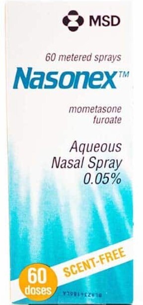 Nasonex nasal spray 60dosesႏွာရည္ယို ႏွာမႊန္သက္သာေဆး