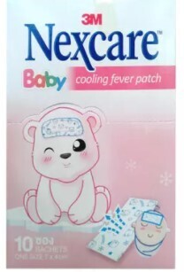 3M Nexcare fever patch child Birth to 2years အဖျားကျ ဆေးပလာစတာ (မွေးစမှ ၂နှစ်အရွယ်ကလေးများအတွက်သာ)