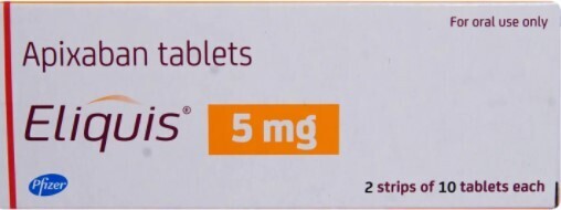 Eliquis 5mg (apixaban)သွေးကြဲဆေး