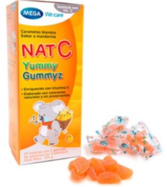 Nat C yummy gummyz ကေလးဗီတာမင္ စီ ဂ်ယ္လီ အမ်ိဴးအစား